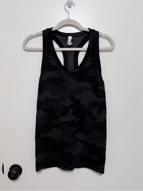 Athleta Black Camo Racerback Tank